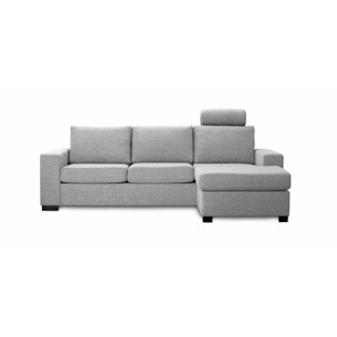 Detroit 2 pers. Sofa med Chaiselong (vendbar) - LYS Eller MØRK grå.